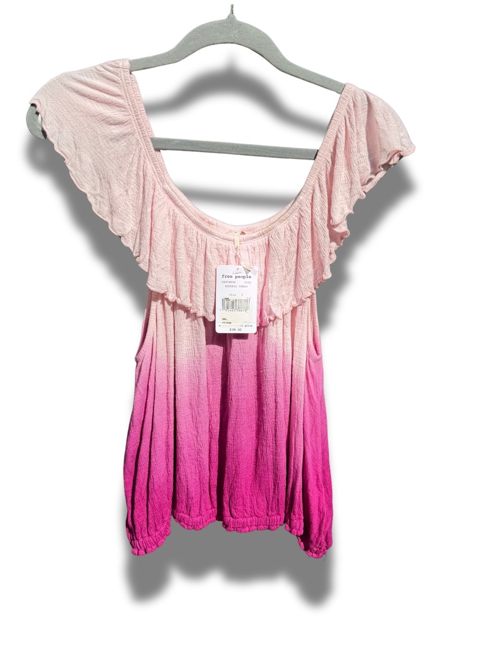 Free People NWT Pink Ombré Tank Top size S - Picture 2 of 5